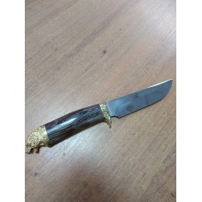 Кизлярский нож с головой МЕДВЕДЬ (Мельхиор)